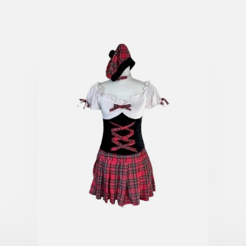 Sassy Lassie Scottish Girl Adult Costume | Oktoberfest Costume | Size Small